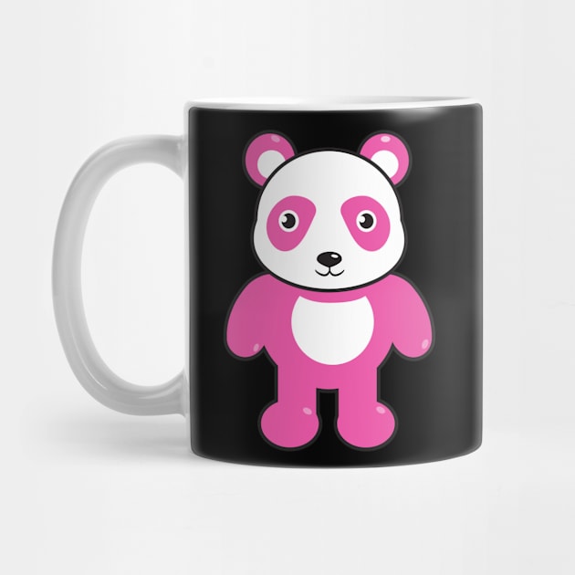 Adorable Cute Pink Panda by penandinkdesign@hotmail.com